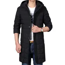 2018New мужская хлопковая куртка с капюшоном, высокое качество, теплая уличная куртка, Мужская мода, повседневная длинная парка размера плюс, толстое хлопковое пальто 7XL