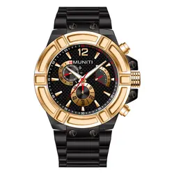 Розовое золото наручные часы Для мужчин 2018 лучший бренд класса люкс известный мужской часы кварцевые часы золотые наручные кварцевые часы