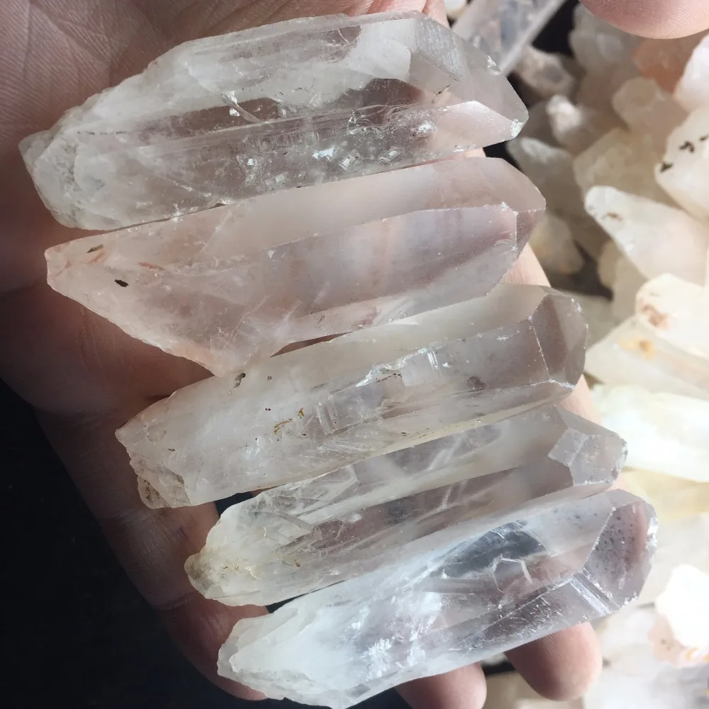 5 Pieces a lots Natural Rough Quartz Crystal Healing Wand High Quality Mineral Stone Collection Decor for Home #CWD75 | Дом и сад