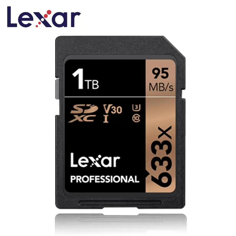 Lexar флешка флешки sd-карта картао де memoria SDXC 1 ТБ 95 м/с карт sd карты U3 1 ТБ карты памяти Class 10 для 1080 p 3D 4 K видео Камера карты