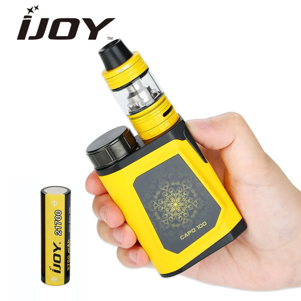 

Original 100W IJOY CAPO 100 Vape Kit with 3.2ml Captain Mini SUBOHM Tank & 3750mAh 21700 Battery E-cigarette Kit VS alien
