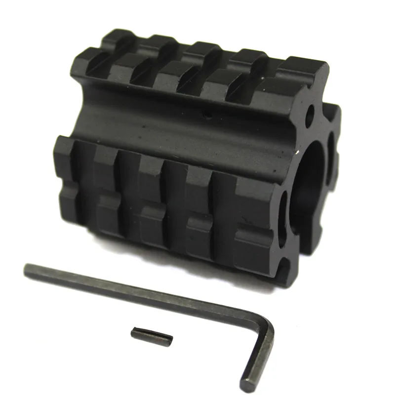 

0.75'' Low Profile Gas Block Quad Rail Mount for Laser Sight and Flashlight