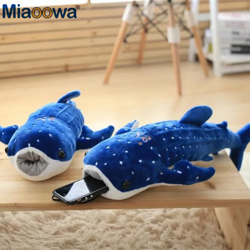 Cute Blue Shark Plush Toy Big Fish Cloth Doll