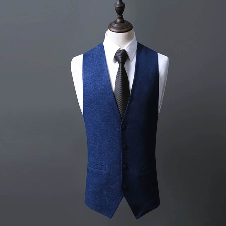 Fashion Mens Vests Suit Male Waistcoat Wedding Groom Vest Suit Waistcoats Blazers Formal Business Jacket Color 2019 New Arrival