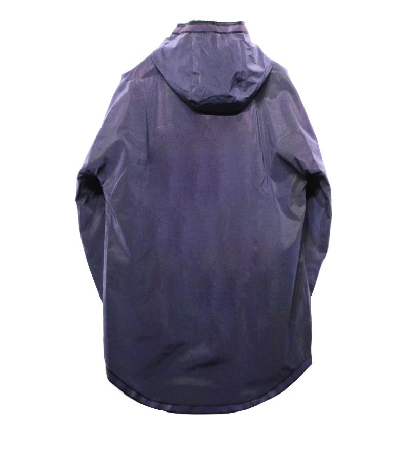 Тренч, Мужская цветная тонкая длинная куртка, мужские светоотражающие куртки, пальто с капюшоном, для ночного клуба, в стиле панк, ветровка, Jaqueta Masculino