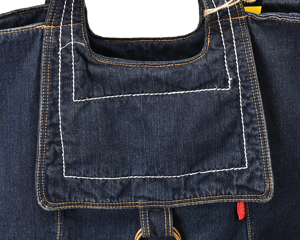 Новая мода Винтаж супер ведро Твердые джинсы деним женские сумки сумка Вместительная дорожная сумка bolsa feminina