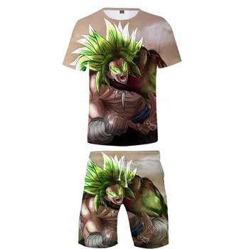 

Anime Dragon Ball 3D Print Summer Men's Sets Short Sleeve T Shirt + Beach Shorts Fashion Tracksuit Two Piece Set Men Sportsuits