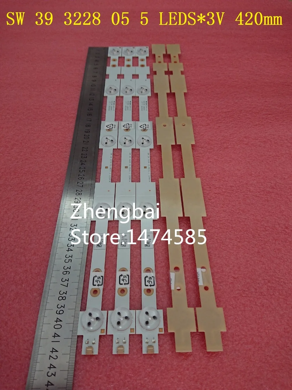 

27 Pieces LED strips SW 39 3228 05 5 LEDS*3V 420mm*20mm perfect Replacement LED42K20JD LED42EC260JD SVH420A72 LED backlight bar