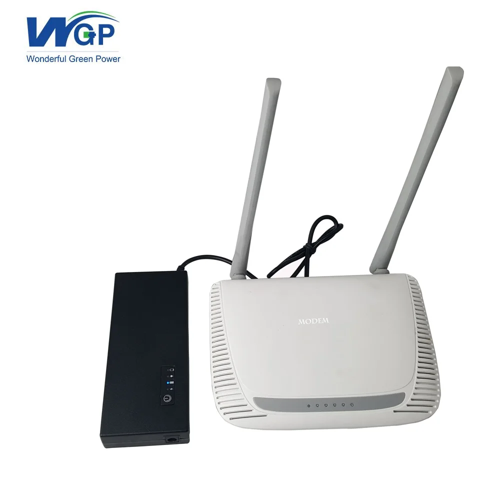 

small laptop use 30W 36W portable 18650 lithium power wifi router mini dc online 12V 3A ups backup power for home appliance