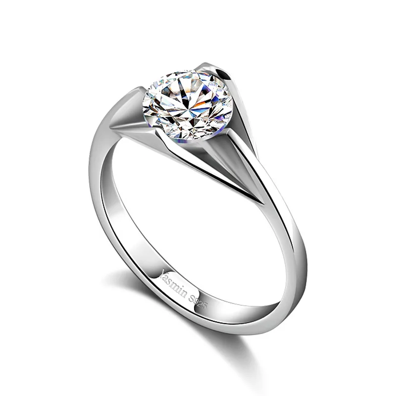 Мода 925 Серебро 100% женские кольца. ослепительно австрийской фианит кольцо стерлингового серебра. серебряные украшения. рождественский