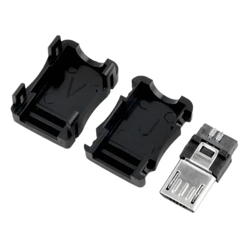 20 шт./лот штекер Micro USB 5 Pin T Port с пластиковой крышкой Прямая поставка|Соединители| |