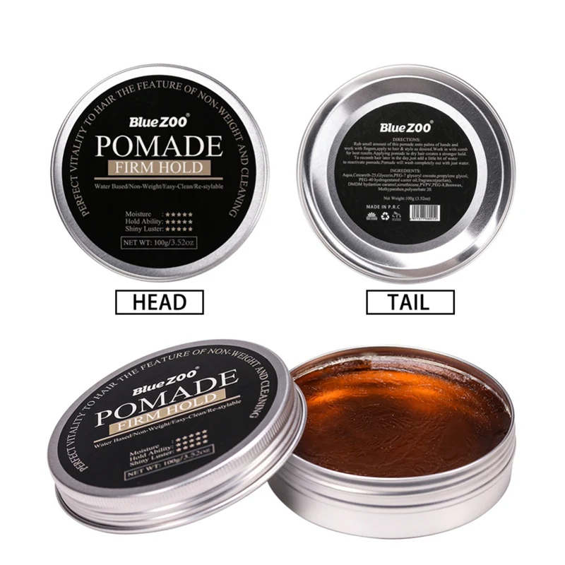 100g Professional Men Styling Hair Wax Moisturizing Long Lasting Hair Styling Solid Retro Style Wax Product