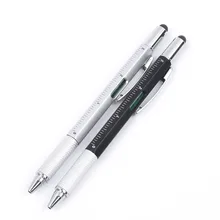 1 шт./партия инструмент для листинга шариковая линейка уровень сверху и масштаб многофункциональная металлическая и пластиковая ручка