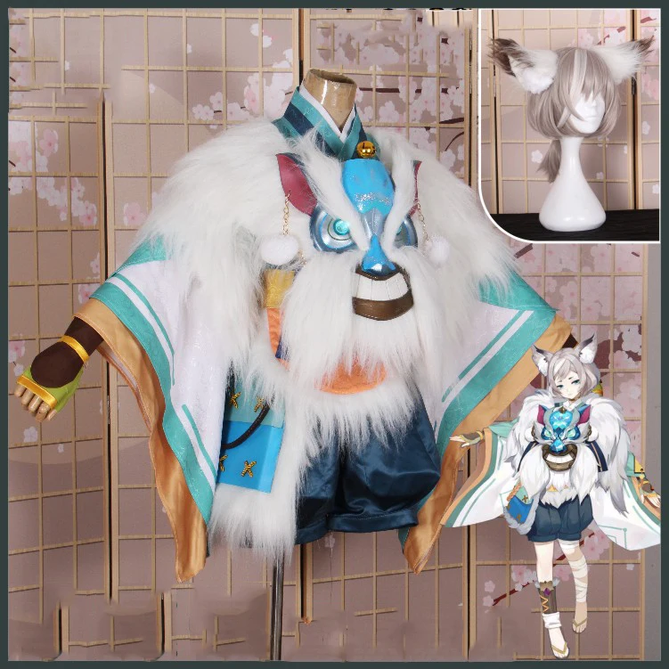 Аниме! Onmyoji Snorunt Skin The wolf of the snow кимоно униформа косплей костюм на Хэллоуин и Рождество карнавальный Наряд