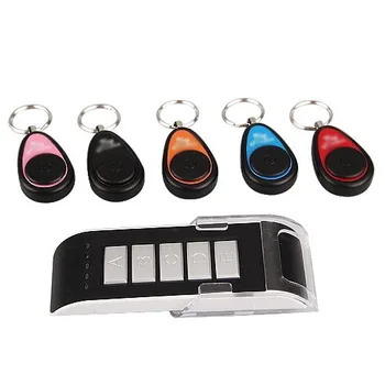 

SOSW-5 in 1 Wireless Lost Badge Key Finder Locator Alarm Keychain 40m
