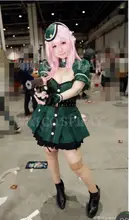 Custom Made Nitro Super Sonic Super sonico green military uniform font b police b font uniform