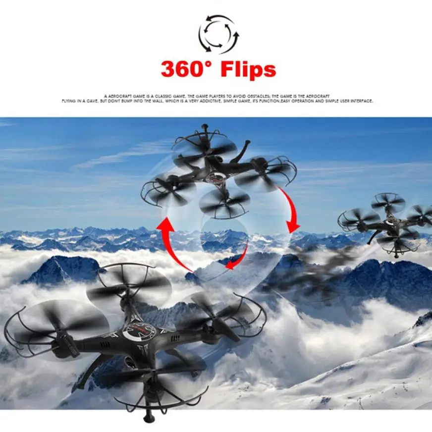 

X5SW 2.4G 4CH 6-axis RC Quadcopter Drone 3D Flips Headless Mode Without Camera Dropship Y901