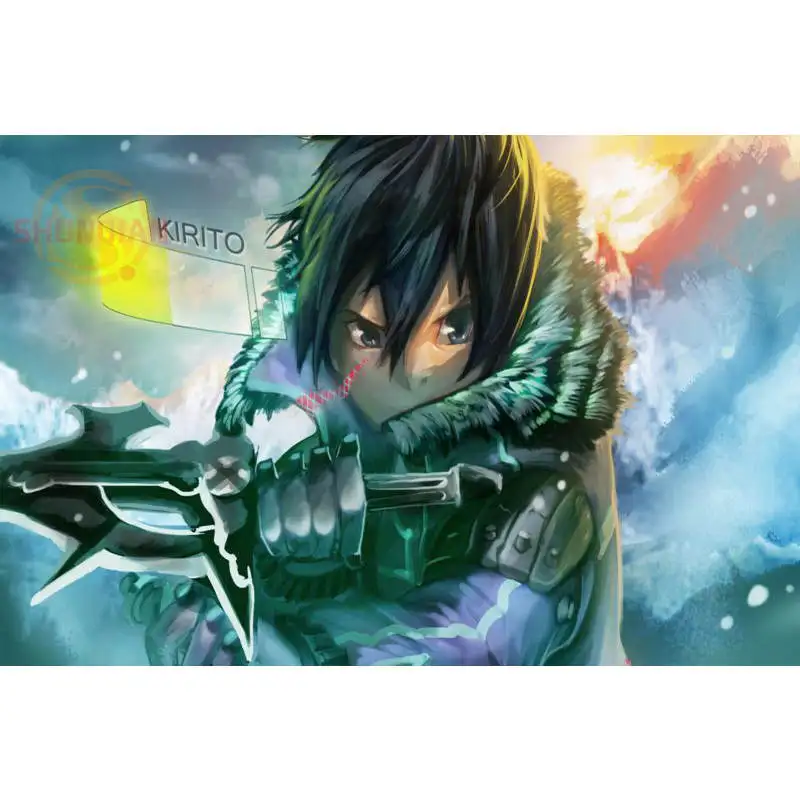 new naruto akatsuki poster custom satin poster print cloth