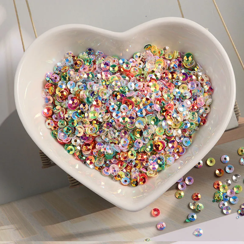 

10g/pack 3mm Cup Round Sequin PVC loose Sequins For Party Crafts Paillette Sewing Decoration DIY Accessory