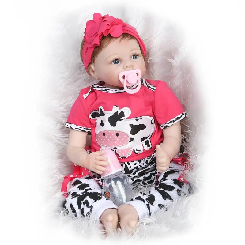 NPK 2" Кукла reborn Мягкие силиконовые reborn Младенцы для девочек игрушки Bebes reborn bonecas дети игровой дом игрушки Рождественский подарок