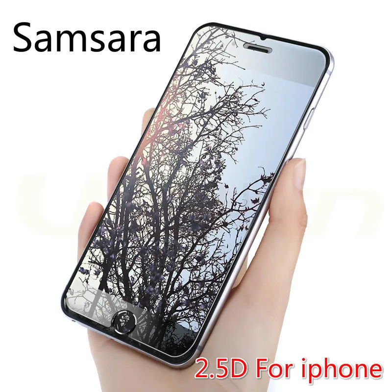 Закаленное стекло Samsara 2.5D Arc для iphone 5 6 6S 7 8 Plus защиты экрана iPhone X пленка 9H