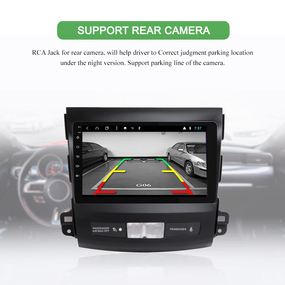 Bonroad Android автомобильный DVD gps мультимедийный плеер для Mitsubishi Outlander 2 2005-2011 навигационное радио с 4G ram 2G rom 16G