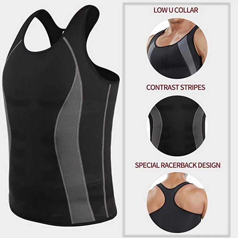 Мужской жилет для бега тренировочный утягивающий корректирующий талии