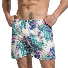 Летние Новые быстросохнущие пляжные брюки мужские европейские и американские взрывные печатные пляжные брюки