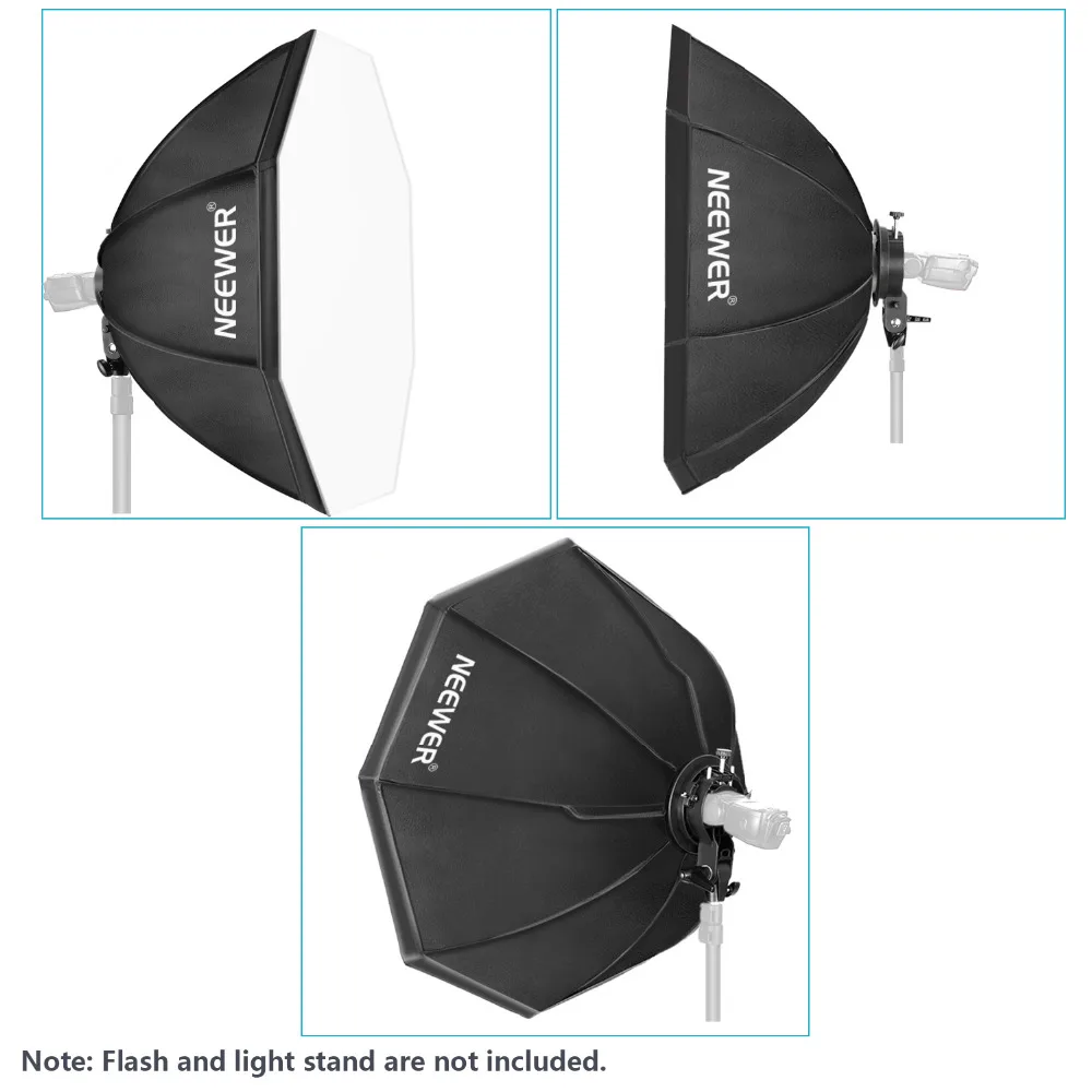 Восьмиугольный софтбокс Neewer 32x32 дюйма/80x80 см для Speedlite с держателем кронштейна S Type