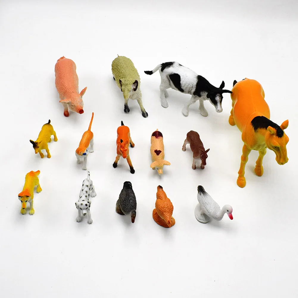 Farm Animal Model Toy Simulation Horse And Sheep Ducks And Geese Set