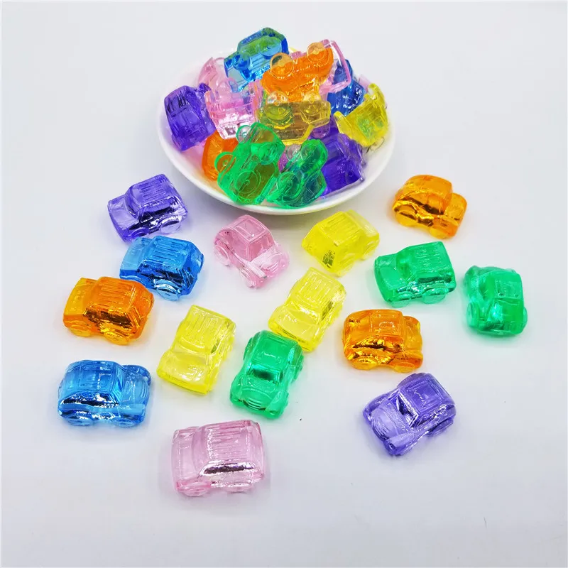 10 Pieces Acrylic Transparent Game Car Puzzle Board Games For Funny Entertainment Play Best Gift for Children acrylic yarn hat soft warm tie dye kids ear flap hat for cold weather comfortable children s winter ear protection for children