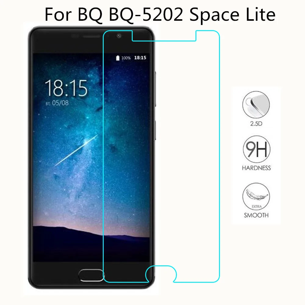 Закаленное стекло для BQ Защита экрана Space Lite Защитная пленка телефона BQ-5202