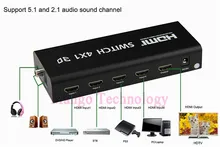 New Converter 4 port HDMI Switch 4×1 Switcher Adapter Support Audio 3D Video 720p 1080i 108 High Quality
