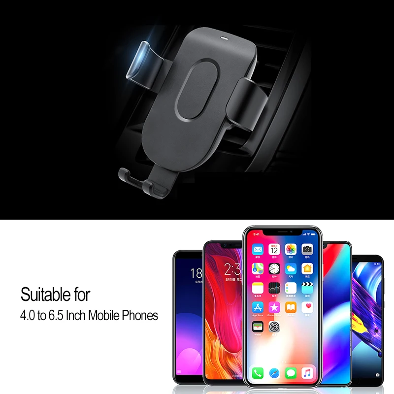 تشى سيارة لاسلكي شاحن آيفون X XS 8 سامسونج S9 الهاتف المحمول شاحن لاسلكي سريع شاحن سيارة حامل هاتف حامل