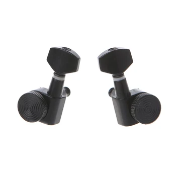 

Guitar Tuning Pegs Accessories Guitar Locking Tuners Tuning Pegs Machine Heads For Electric Acoustic 3L3R Black