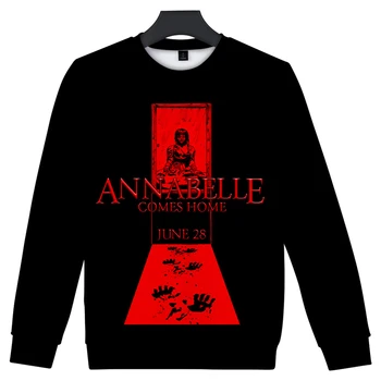 

Once Upon A Time In Hollywood And Annabelle Sweatshirt Man 3D Print Movies Long Sleeve Pullover Clothes Streetwear Plus Size