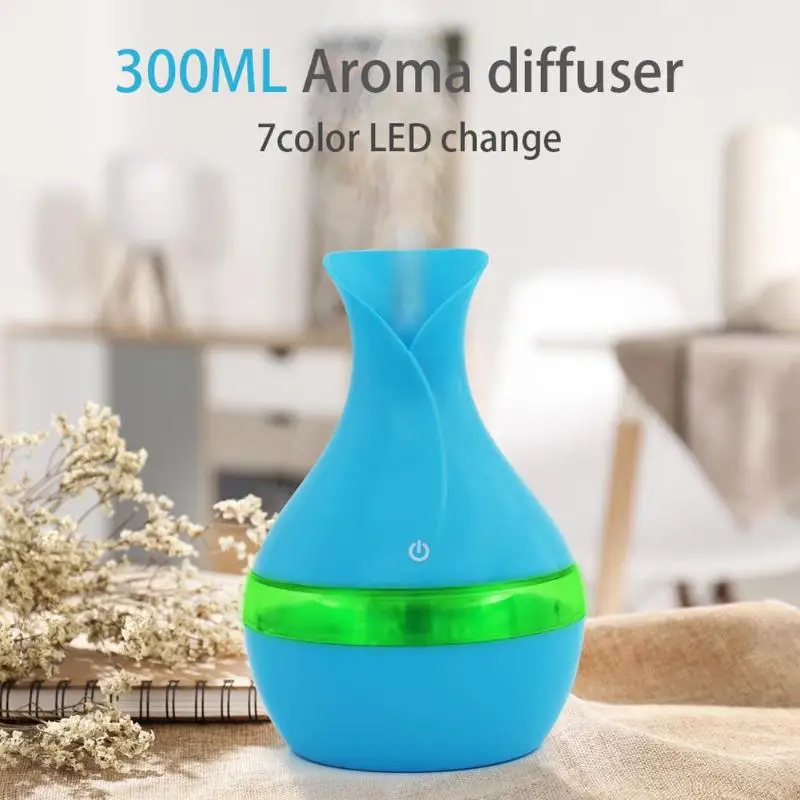 

300ml USB Air Humidifier Ultrasonic Humidifier Essential Oil Diffuser Aroma Diffuser Air Freshener Mist Maker Fogger Sparyer