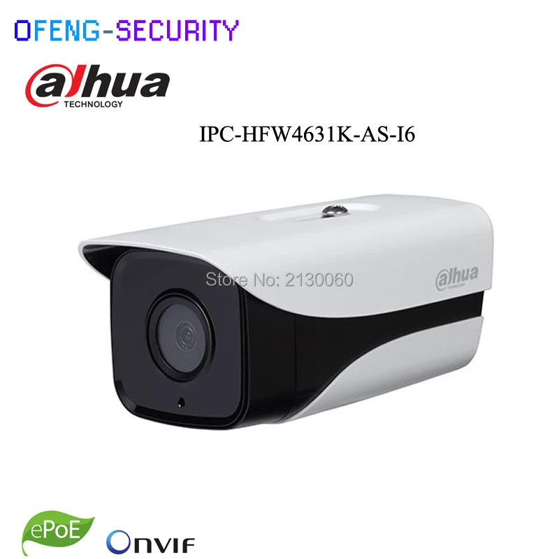 Dahua IPC-HFW4631K-AS-I6 6Mp IP Camera built-in SD Card slot Audio Alarm interface IP67 IR150M poe camera, internet camera dahua ipc hfw4631k as i6 6mp ip camera built in sd card slot audio alarm interface ip67 ir150m poe camera internet camera