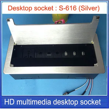 

Tabletop socket /hidden/USB interface Network RJ45 Information outlet /Office conference room High-grade desktop socket S-616