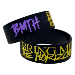 OneBandaHouse 25 шт./лот чернила с логотипом браслет BMTH Bring Me The Horizon силиконовый