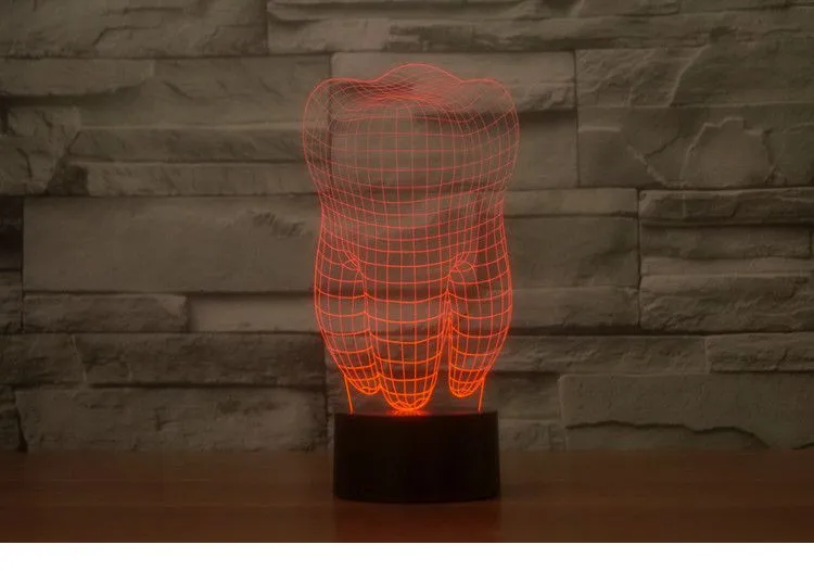 

Creative Tooth Lamp White Desk Table Lamp Study Led Tooth Lamp For Christmas Gift Bedroom Decoration Tooth Lamp Children Gift