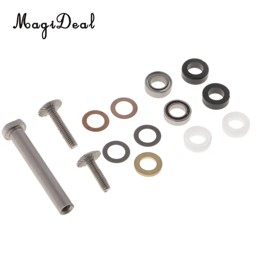1 Set Fishing Reel Handle Accessories Fishing Handle Knob Tool Components Bearing Washers 4 x 7mm for Reel Repair DIY