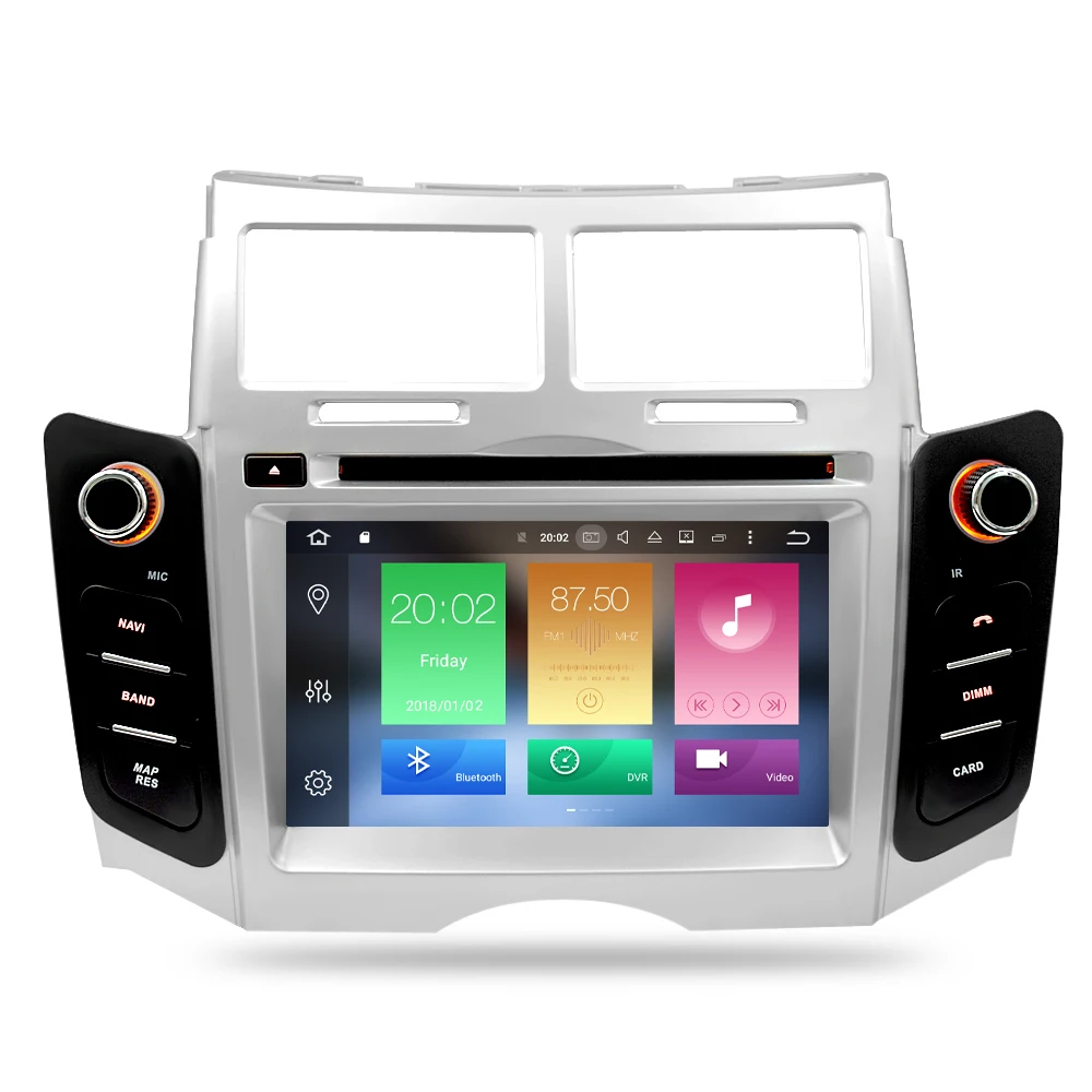 Perfect IPS Android 9.0 Car DVD player GPS Navigation Multimedia Stereo For Toyota Yaris 2005-2011 Auto Radio Audio Bluetooth Headunit 12