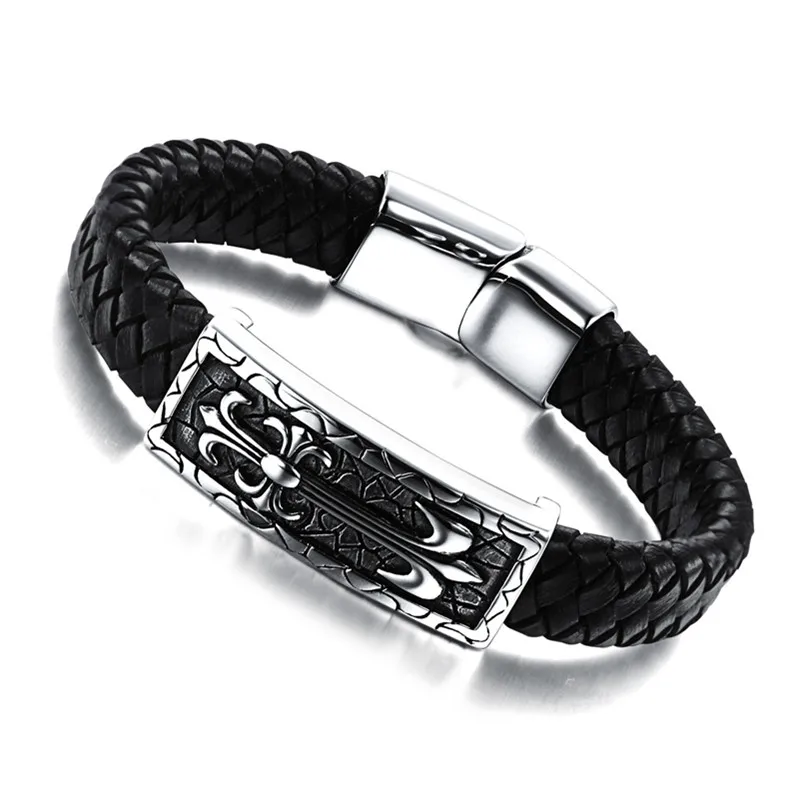Fashionable Men S Sports Wristband Genuine Leather Bracelet Genuine Leather Bracelet