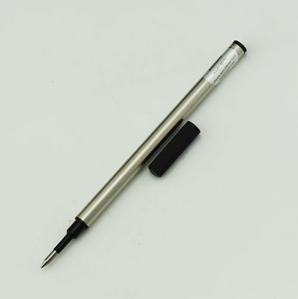 Jinhao 롤러 볼 펜용 Jinhao 롤러 볼 펜 잉크 리필 10개, 푸시 유형 0.5mm - 검정색