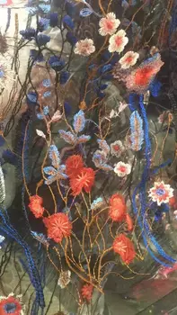 

LJY-3912 flower wedding fabric high quality net lace fabric Nigerian french tulle lace fabric