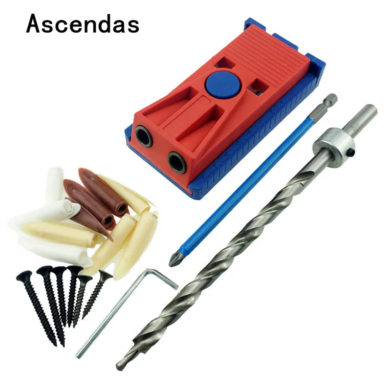Pocket Hole Jig System PH2 Screwdriver Bit 9.0mm Step Drill Guide for