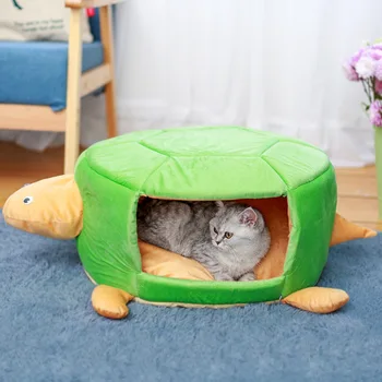 

Dog House Turtle Pinik Green Cotton Breathable Convertible Two Usage Pink Warm Ger Cat Animal Bed Chihuahua Pug Dog Bed