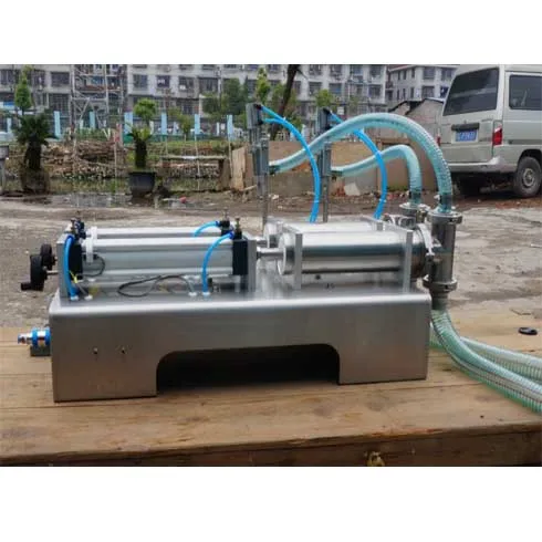 

Filling machine double nozzle Liquid large Rotary Valve range100-1000ml quantitative filling and packaging equipment