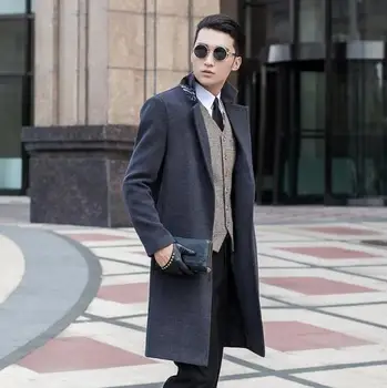Grey casual woolen coat men no button trench coats overcoat mens cashmere coat casaco masculino inverno england men's clothing
Grey casual woolen coat men no button trench coats overcoat mens cashmere coat casaco masculino inverno england men's clothing